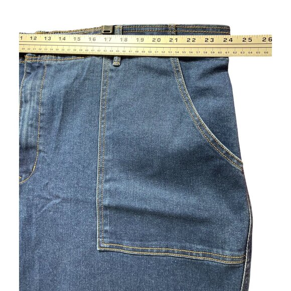 Knox Rose- Women's High-Rise Jeans Elastic Waistband Relaxed At Hips & Thighs-3X - Picture 3 of 14